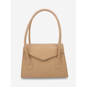 

Top Handle Square Tote Bag, Khaki