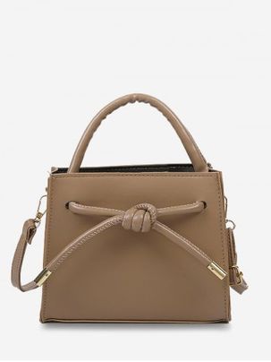 Knot Dual Handle Crossbody Bag