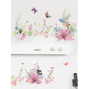 

Floral Butterfly Wall Stickers Set, Multi a