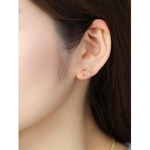 

Golden Star Zircon Stud Earrings