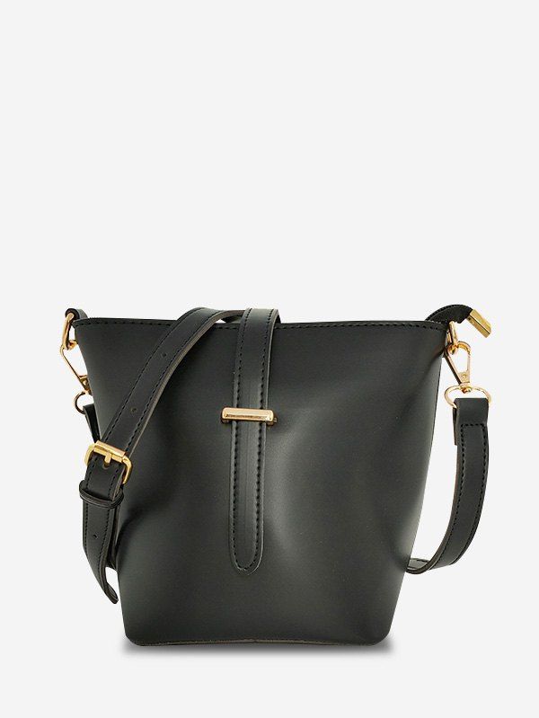 

Square Large Capacity Shoulder Bag, Black