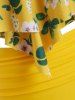 Flounce Overlay Flower Print Tummy Control Tankini Swimwear -  