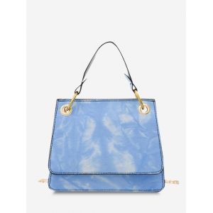 

Tie Dye Dual Handle Crossbody Bag, Sea blue