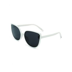 

Outdoor Oversized Catty Eye Sunglasses, Milk white