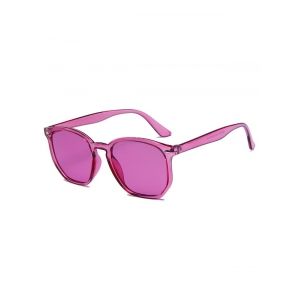 

Translucent Irregular Frame Tinted Sunglasses, Light pink