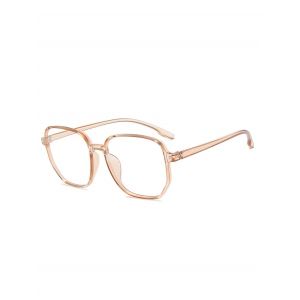 

Polygonal Frame Thin Rim Glasses, Apricot