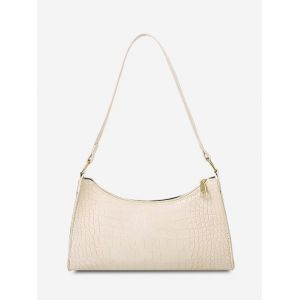 

Stone Print Shoulder Bag, Warm white