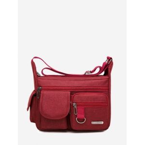 

Outdoor Business Pockets Shoulder Bag, Red