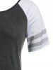 Plus Size Raglan Sleeve T-shirt Dress -  