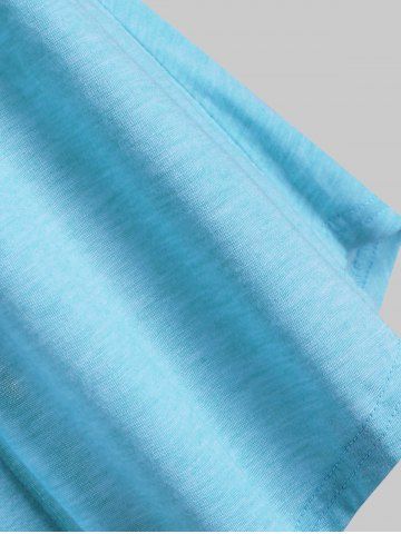 Lace Panel Button Embellished Casual Tank Top