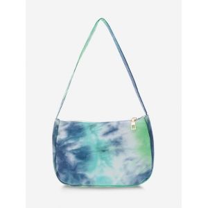 

Colorful Print Shoulder Bag, Algae green