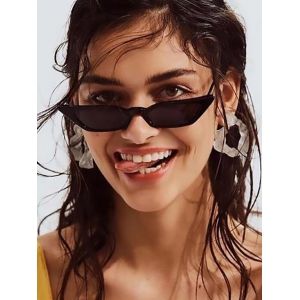 

Eye Frame Slim Anti UV Sunglasses, Black