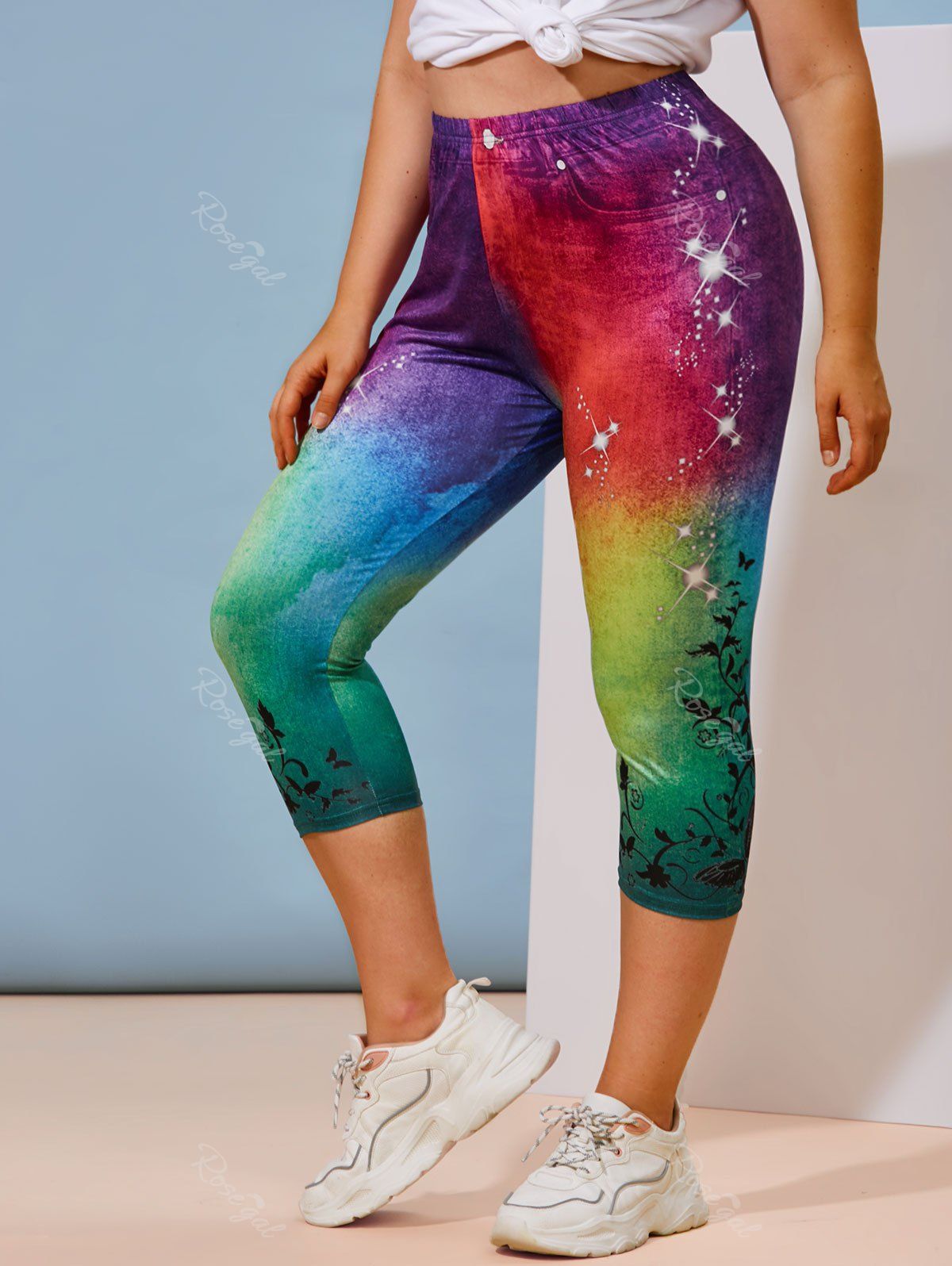 Galaxy Print Leggings Plus Size  International Society of Precision  Agriculture