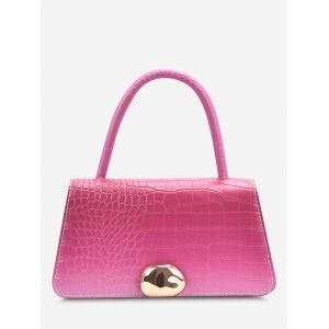 

Ombre Embossed Dual Handle Crossbody Bag, Rose red