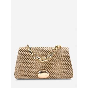 

Woven Dual Handle Crossbody Bag, Light khaki