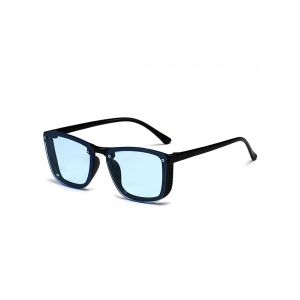 

Sqaure Unframed Anti UV Sunglasses, Denim blue
