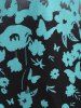 Bowknot Butterfly Flower Print Raglan Sleeve Handkerchief T Shirt -  