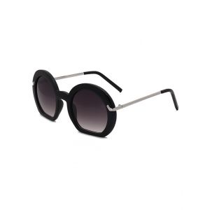 

Retro Irregular Frame Gradient Sunglasses, Black