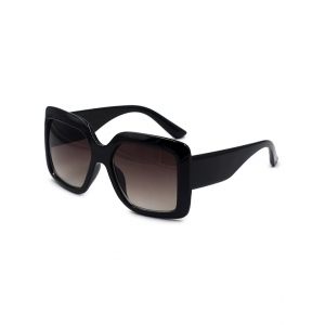 

Oversized Wide Leg Square Sunglasses, Black