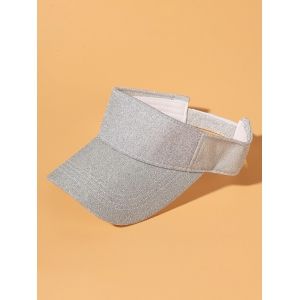 

Glitter Anti-Sunburn Visor Cap, White