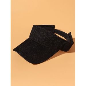 

Glitter Anti-Sunburn Visor Cap, Black