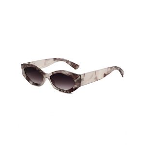 

Wide Leg Narrow Irregular Sunglasses, Smokey gray
