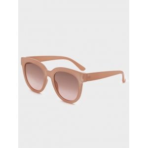 

Brief Round Anti UV Sunglasses, Deep peach