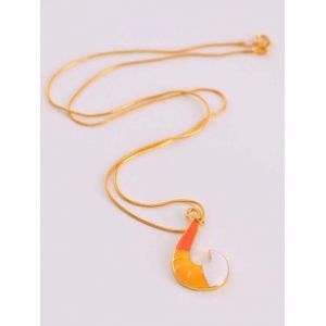 

Fox Tail Pendant Golden Necklace