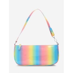 

Colorful Faux Leather Shoulder Bag, Fantastic