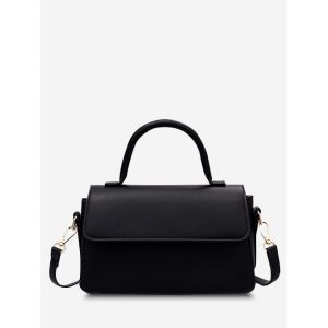 

Minimalistic Top Handle Crossbody Bag, Black