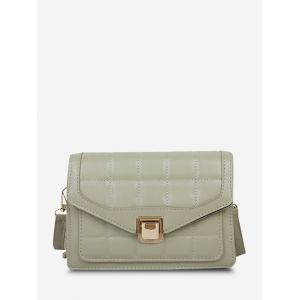 

Quilted Double Strap Crossbody Bag, Dark sea green