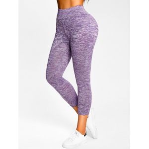 

Space Dye Print Skinny Leggings, Light purple