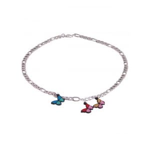 

Butterfly Chain Charm Necklace, Silver