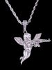 Angel With Gun Pendant Hip Hop Necklace -  