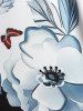 Butterfly Flower Print Empire Waist Tank Top -  