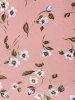 Spaghetti Strap Floral Print Ruffle Dress -  