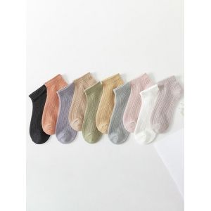 

10 Pairs Mesh Breathable Ankle Socks, Multi a