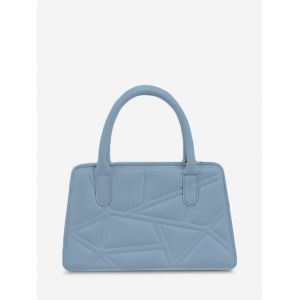 

Quilted Top Handle Chain Crossbody Bag, Sea blue