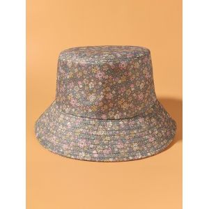 

Ditsy Floral Print Bucket Hat, Dark khaki