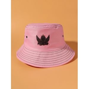 

Crying Angel Printed Bucket Hat, Pink