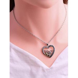 

Rhinestone-Embellished Bee And Honeycomb Pendant Necklace, Multi a