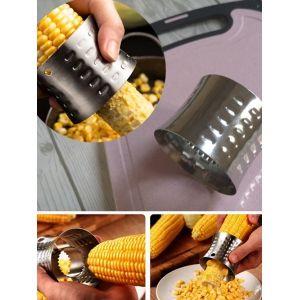 

Stainless Steel Planing Corn Stripper, Silver