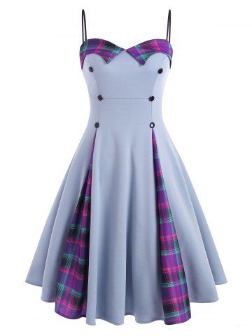 gray vintage dress