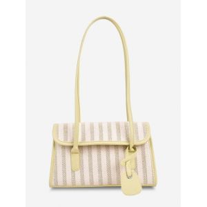 

Brief Striped Cover Shoulder Bag, Cornsilk