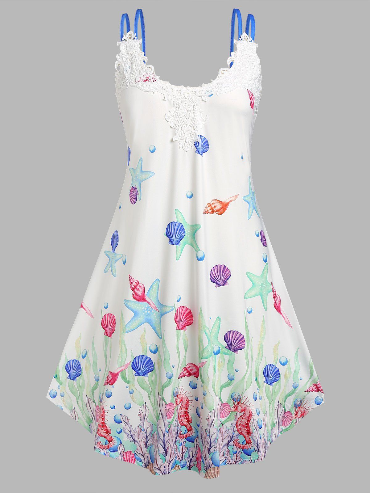 Shop Plus Size & Curve Marine Life Shell Starfish Cami Dress  