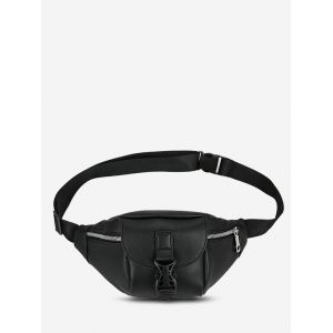 

Brief Release Buckle Chest Bag, Black