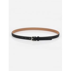 

Minimalistic Slim Pin Buckle Belt, Black