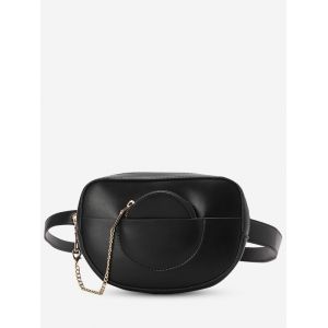 

Faux Leather Bum Bag With Pouch, Black