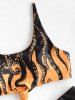 Knot Octopus Print Bikini Swimwear -  