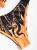 Knot Octopus Print Bikini Swimwear -  